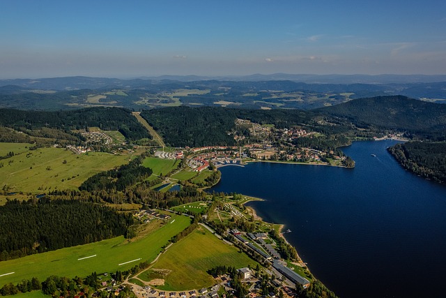 pohled na Lipno